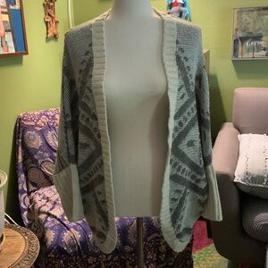 Blue Pepper Tribal Cardigan Sweater